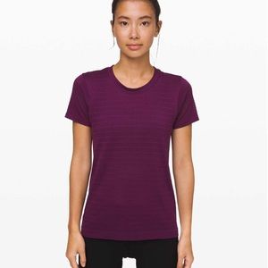 Lululemon Breeze By Mesh Short Sleeve Top